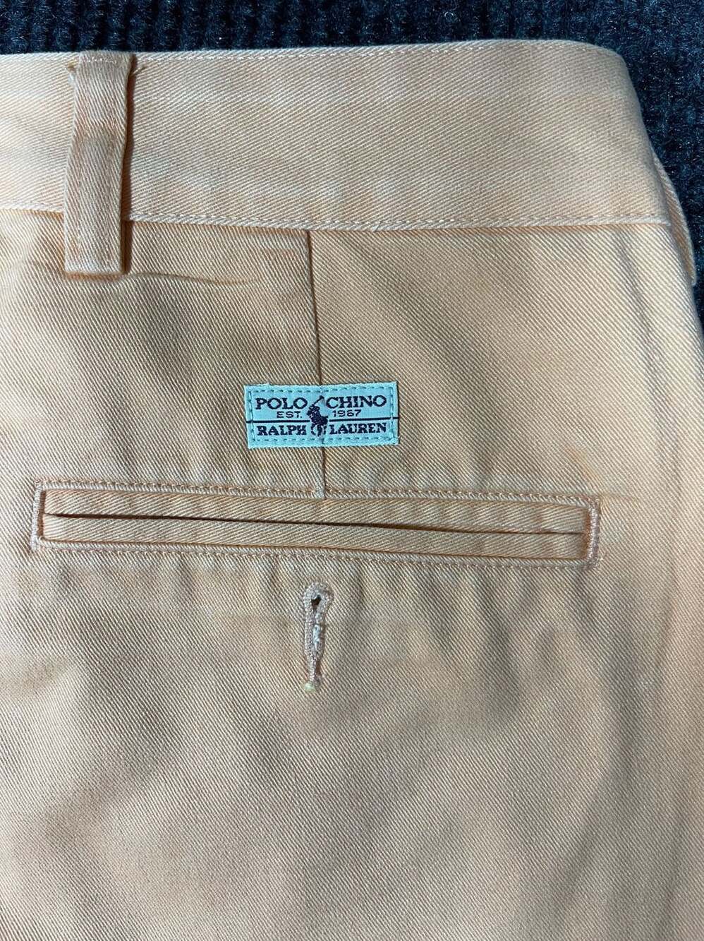 Polo Ralph Lauren Men's Orange Pleated Chino Shorts Size 42